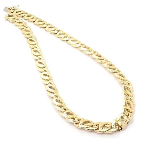 Rare! Authentic Vintage Cartier 18k Yellow Gold Link Chain Necklace - Picture 5 of 9